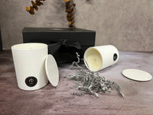 Load image into Gallery viewer, Rosbas Candle Gift Set, Scented, White Glass Jars with lids