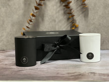 Load image into Gallery viewer, Rosbas Candles Gift Set - Scented - Soy Wax - Black-White Jars, 7 oz ea.