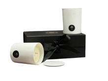 Load image into Gallery viewer, Rosbas Candle Gift Set, Scented, White Glass Jars with lids