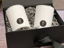 Load image into Gallery viewer, Rosbas Candle Gift Set, Scented, White Glass Jars with lids