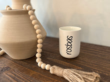 Load image into Gallery viewer, rosbas, scented candles, soy wax, 8 oz white ceramic jar, handmade USA