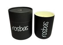 Load image into Gallery viewer, Rosbas - Scented Candles - Natural Soy Wax - 8 oz Black Ceramic Jar - Box Packaged