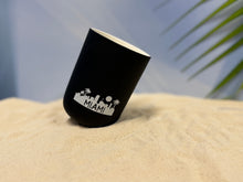 Load image into Gallery viewer, rosbas, scented candles, soy wax, 8 oz black ceramic jar, handmade USA