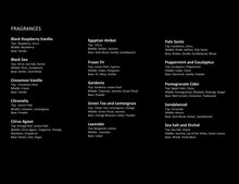 Load image into Gallery viewer, Rosbas Candle Fragrance Option List