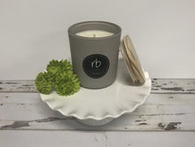 Load image into Gallery viewer, rosbas Prato Collection, grey glass jar with lid,  13 oz.