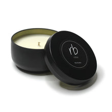 Load image into Gallery viewer, rosbas Napoli Collection, black metallic tin, 6 oz