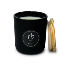 Load image into Gallery viewer, rosbas Prato Collection, black glass jar with lid,  13 oz.