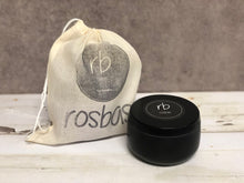 Load image into Gallery viewer, rosbas Napoli Collection, black metallic tin, 6 oz