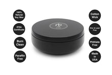 Load image into Gallery viewer, rosbas Milano Collection, metallic tin, black, soy candle, non toxic, eco friendly, hand poured, gifted