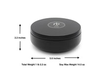 Load image into Gallery viewer, rosbas Milano Collection, metallic tin, black, soy candle, non toxic, eco friendly, hand poured, gifted