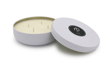 Load image into Gallery viewer, rosbas Milano Collection, metallic tin, white, soy candle, non toxic, eco friendly, hand poured, gifted