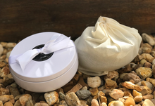 Load image into Gallery viewer, rosbas Milano Collection, metallic tin, white, soy candle, non toxic, eco friendly, hand poured, gifted