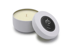 Load image into Gallery viewer, rosbas Napoli Collection, metallic tin, white, soy candle, non toxic, eco friendly, hand poured, gifted