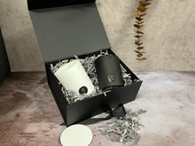 Load image into Gallery viewer, Rosbas Candle Gift Set, Scented, White Glass Jars with lids
