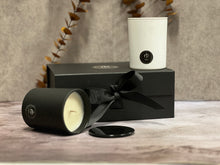 Load image into Gallery viewer, Rosbas Candles Gift Set - Scented - Soy Wax - Black-White Jars, 7 oz ea.
