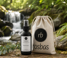Load image into Gallery viewer, Rosbas Room Sprays - Scented - 4 oz Black Bottle
