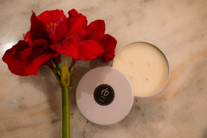 rosbas Milano Collection, metallic tin, white, soy candle, non toxic, eco friendly, hand poured, gifted
